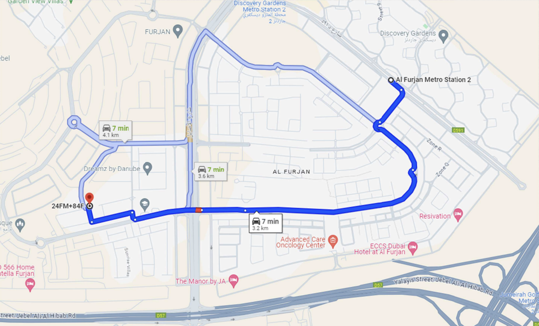 Al Furjan Map 2